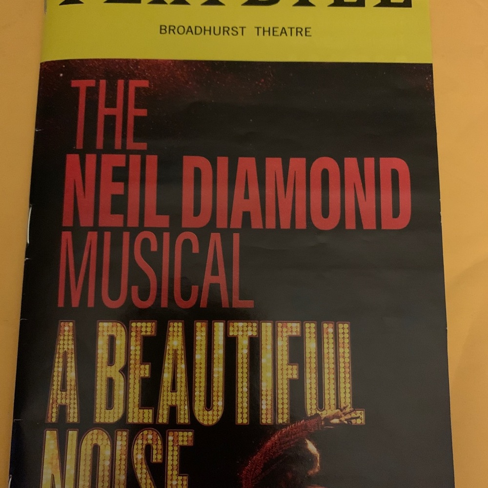Playbill new A Beautiful Noise Neil Diamond musical collectible April 2023